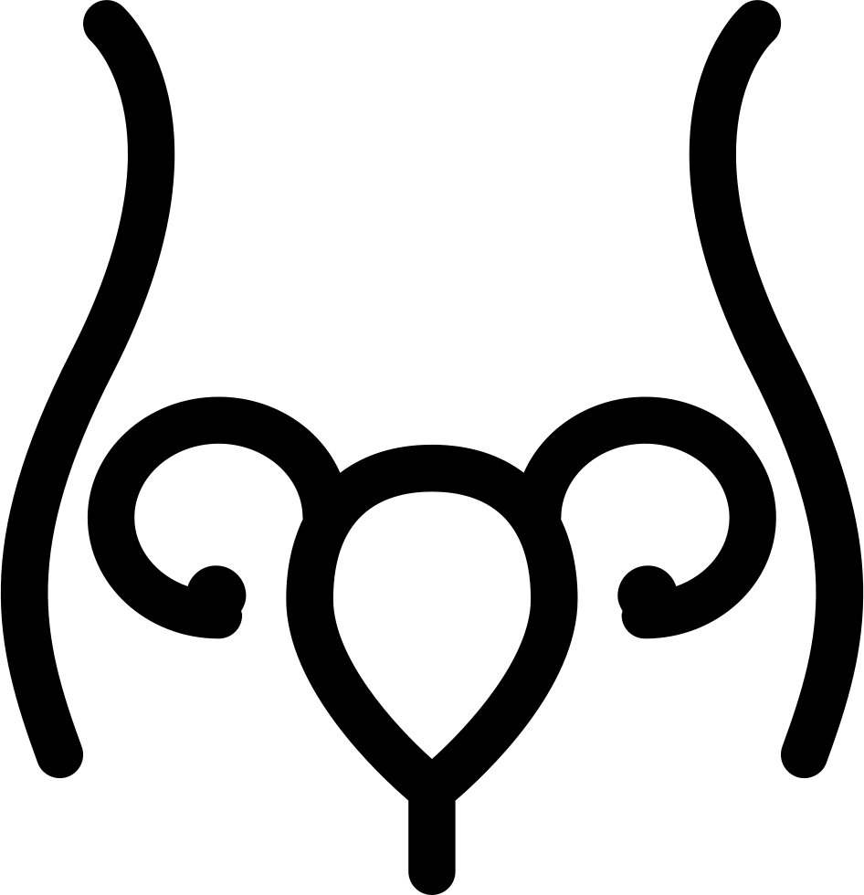 Uterus And Fallopian Tube Inside Woman Body Outline - Mio Tuo Suo Loro Libro Clipart (946x980), Png Download