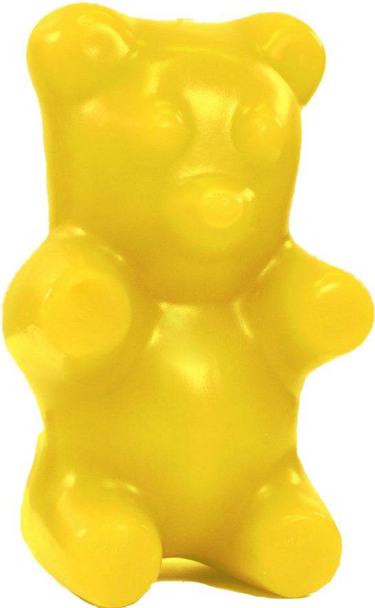 Yellow Gummy Bear , Png Download Clipart (545x883), Png Download
