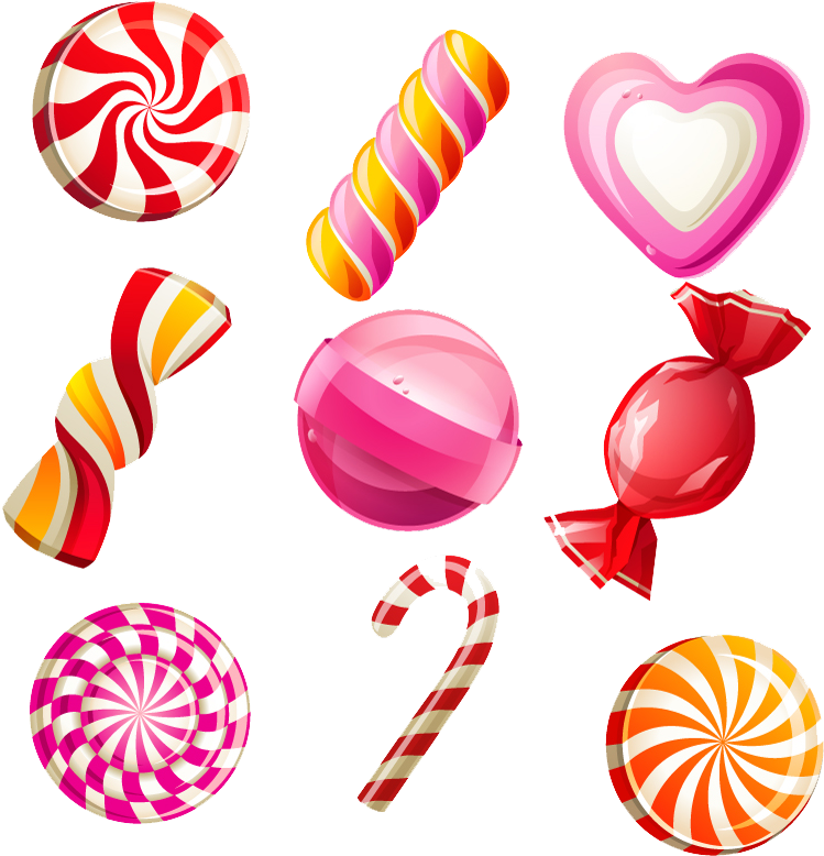 Png Stock Bonbon Bear Candy Sweetness Colored Pattern - Candy Christmas Tree Png Clipart (800x819), Png Download