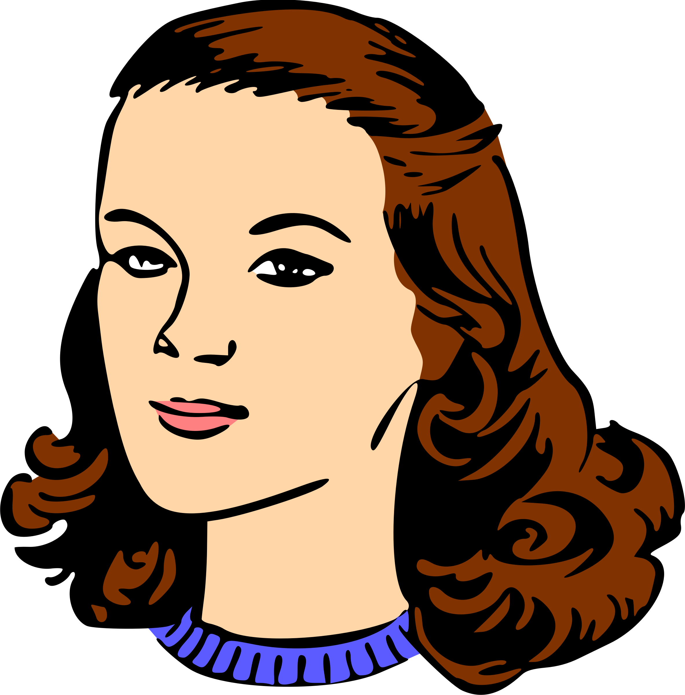 2366 X 2398 3 - Clip Art Woman Head - Png Download (2366x2398), Png Download