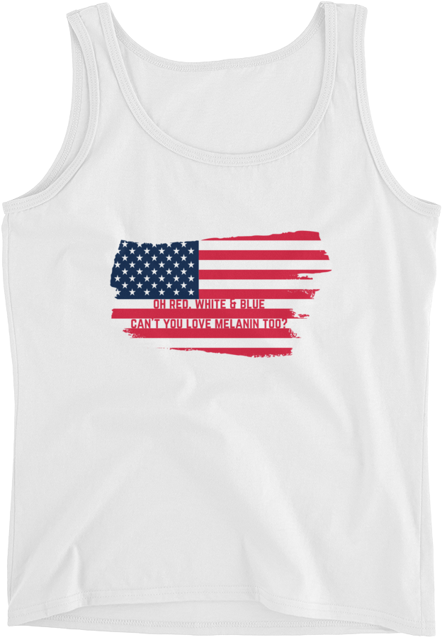 Oh Red, White & Blue Tank - Usa Flag Clipart (1000x1000), Png Download