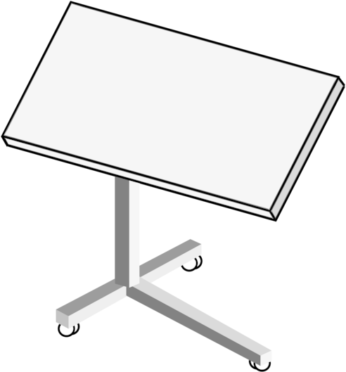 Table Computer Desk Writing Desk - Coffee Table Clipart (677x750), Png Download