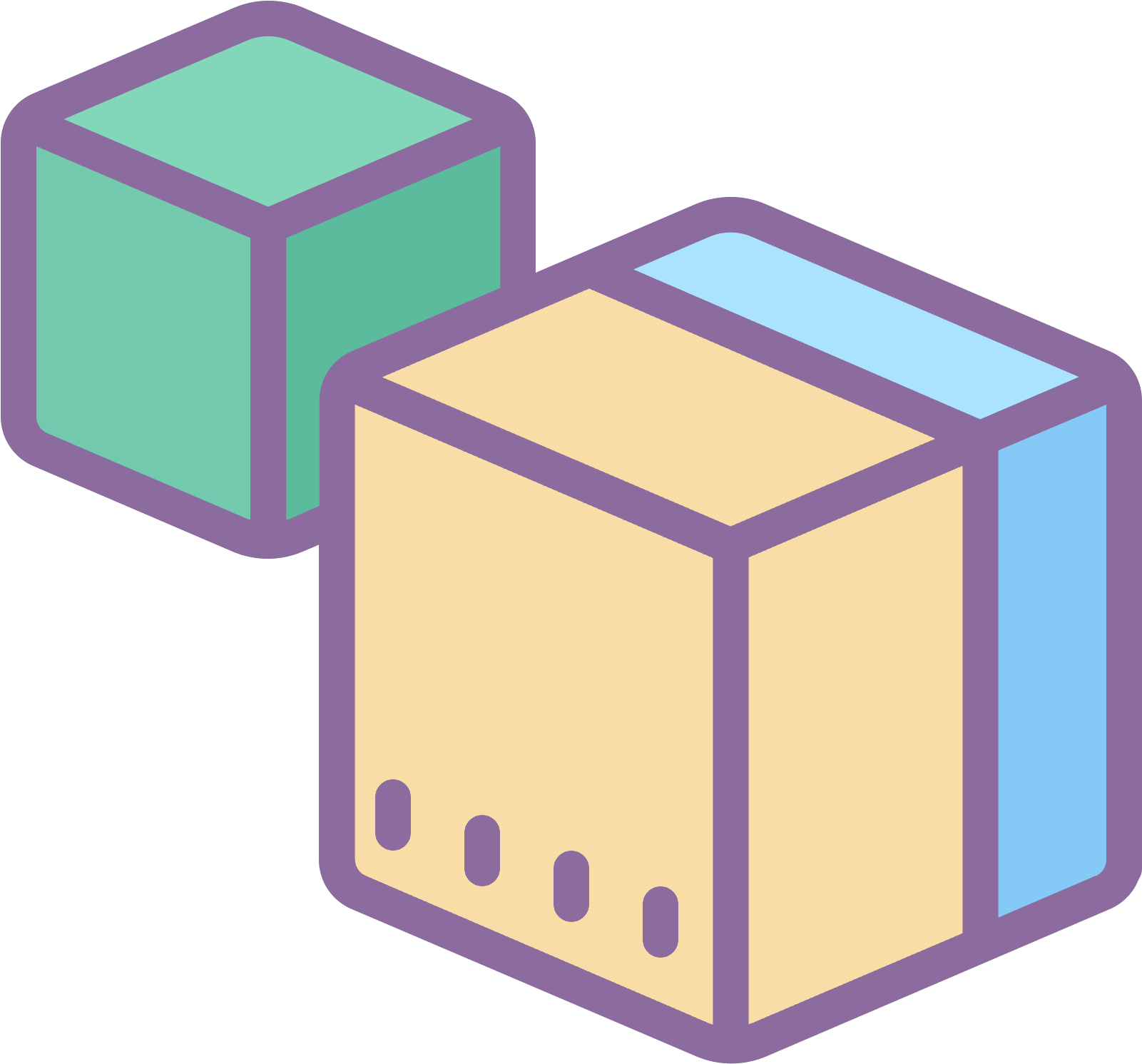 The Icon Is Composed Of A Hexagon With Isometrically - Modulos Icon Clipart (1600x1600), Png Download