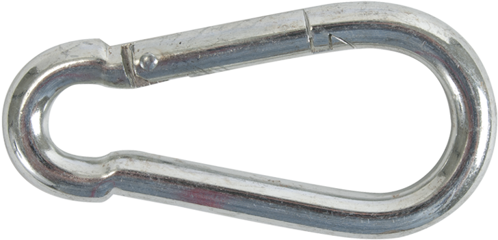 Handi-pak Hardware Spring Hook Zinc Plated 10mm X 100mm - Carabiner Clipart (763x571), Png Download