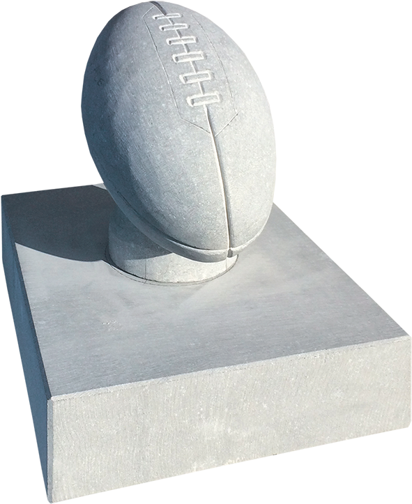 Rugby Ball - Headstone Clipart (612x745), Png Download
