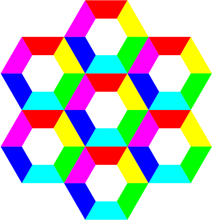 Clipart - Hexagon Fun - Hexagonal Clip Art - Png Download (800x800), Png Download