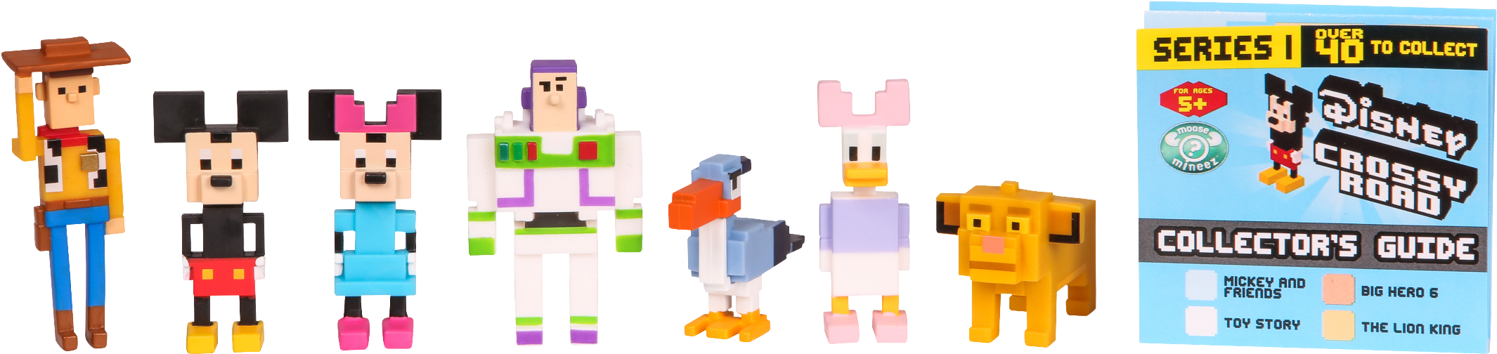 Id71007pk - Disney Crossy Road Figurines Clipart (2201x548), Png Download