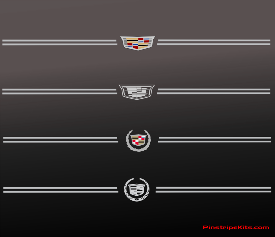 Cadillac Xts Name Vinyl Emblem Logo Decal Pinstripe - Cadillac Cts Black Emblem Clipart (900x775), Png Download
