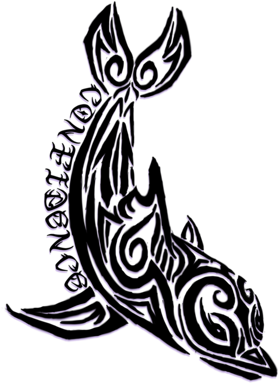 900 X 873 7 - Dolphin Tribal Best Tattoo Clipart (900x873), Png Download