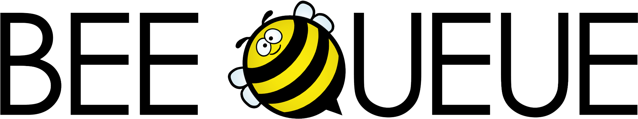 Bee-queue Logo - Bee Queue Clipart (2207x450), Png Download