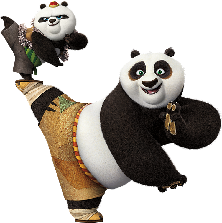 Kung Fu Panda 3 Png Clip Art Image - Kung Fu Panda Png Transparent Png (766x781), Png Download