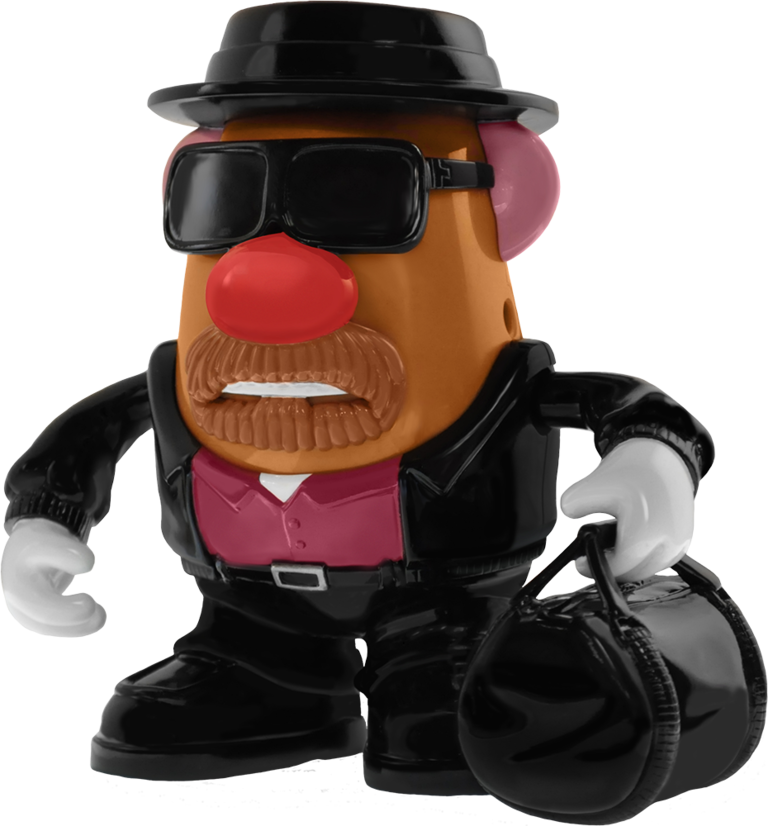 Walter White As Fries-enberg Mr Potato Head - Mr Potato Head With Shades Clipart (768x826), Png Download