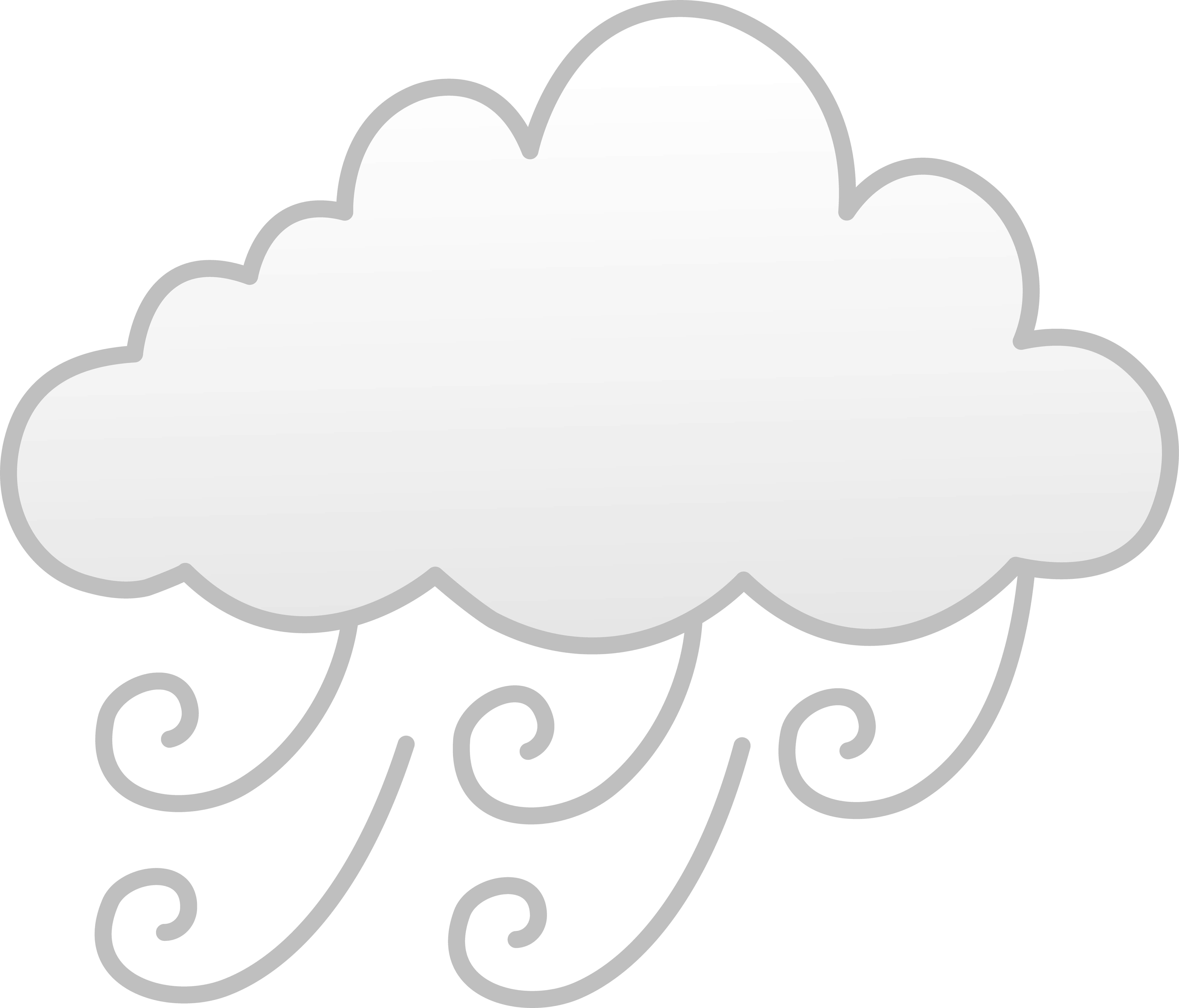 Free Icons Png - Windy Clipart Transparent Background (6355x5433), Png Download
