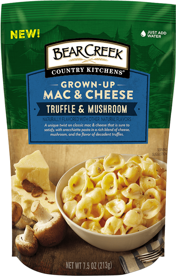 Truffle & Mushroom Macaroni & Cheese - Bear Creek Grown Up Mac And Cheese Clipart (900x900), Png Download