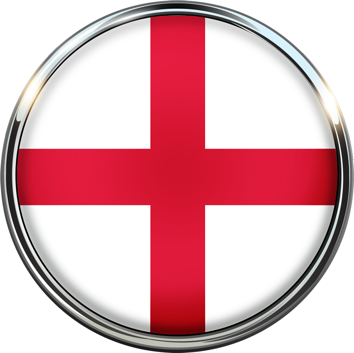England Flag Circle 1524478 - Belgica E Inglaterra Clipart (1920x1920), Png Download