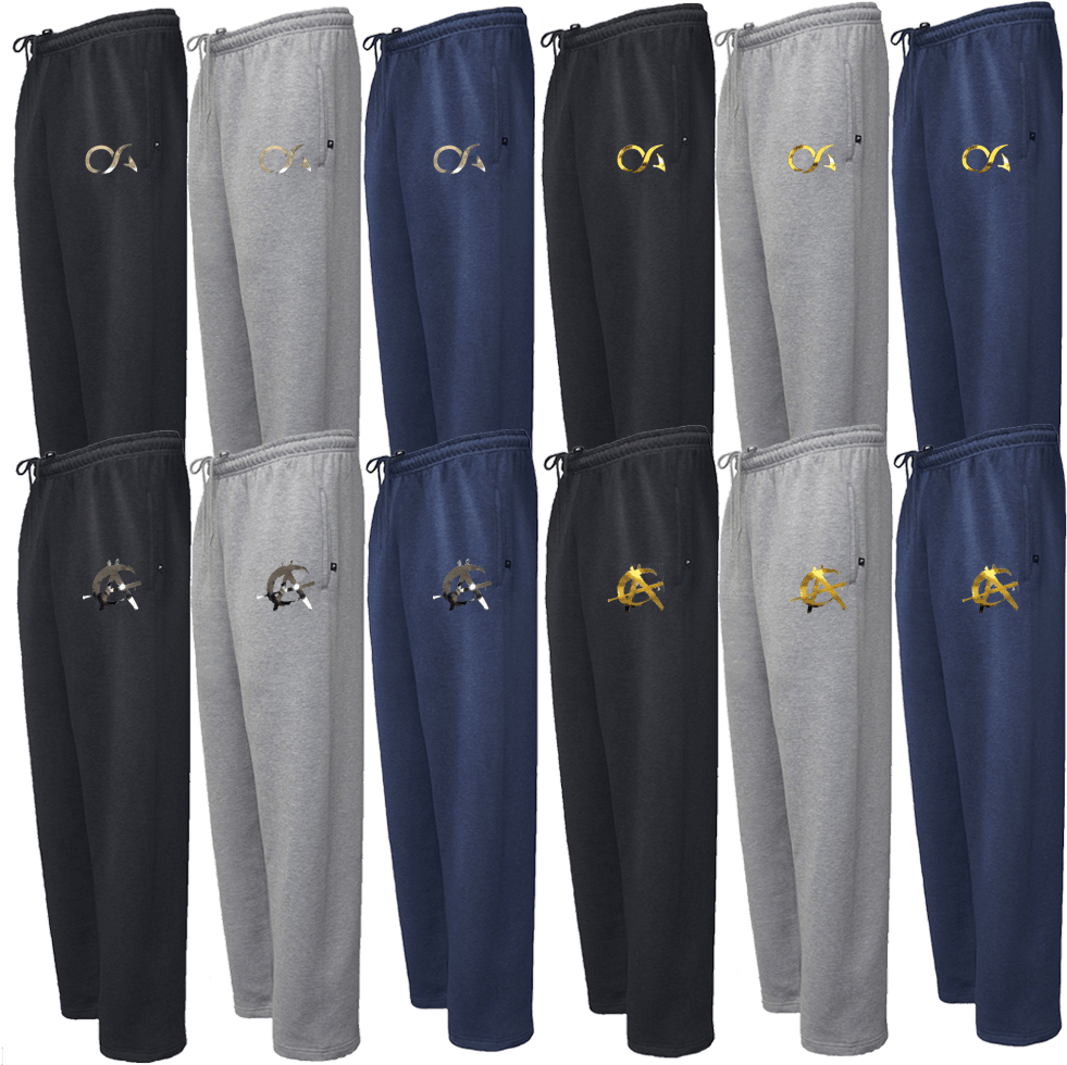 Premium Fleece Sweatpants By Oa Apparel- Metallic Logos - Pocket Clipart (1000x1000), Png Download