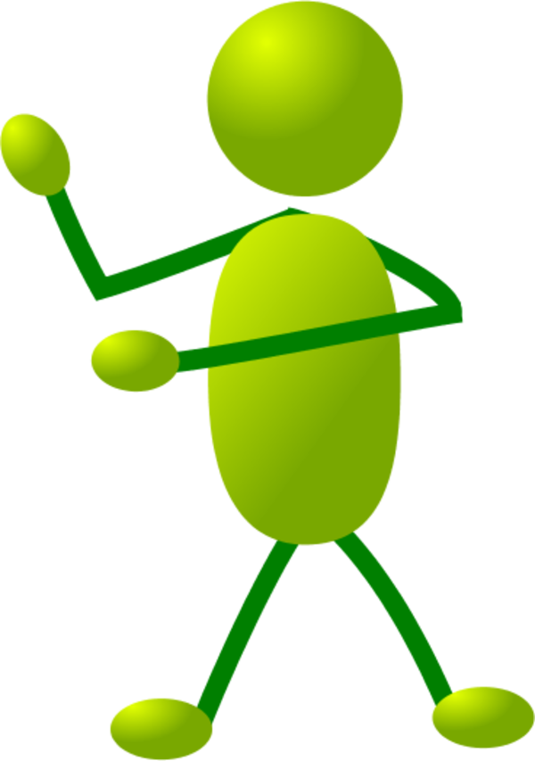 Stick Man Figure Using Arms - Stick People Clip Art - Png Download (600x853), Png Download