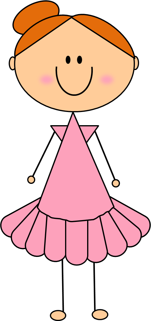 Ballerinas Sisters And Families Oh My Clip - Sister Stick Figure Clipart - Png Download (506x1072), Png Download