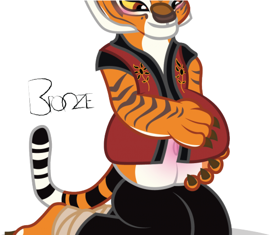 Kung Fu Panda Clipart Red Panda - Kung Fu Panda Tigress Kiss Po - Png Download (640x480), Png Download