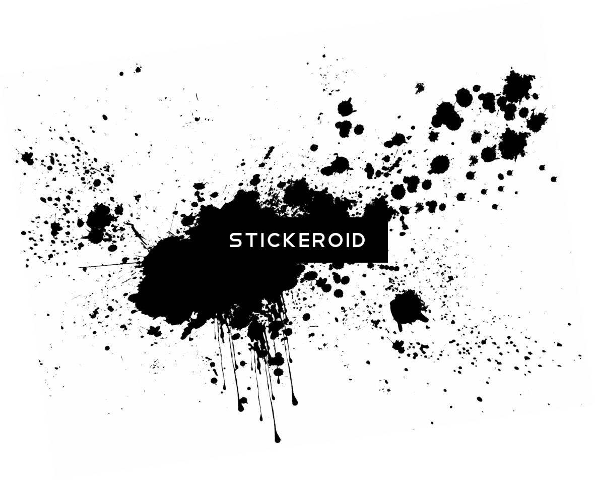 Paint Splash Black And White Png Download Clipart Large Size Png