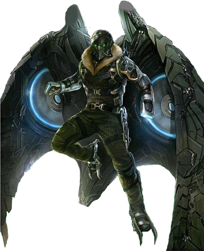 Spiderman Homecoming Png - Vulture Spiderman Homecoming Clipart (585x734), Png Download