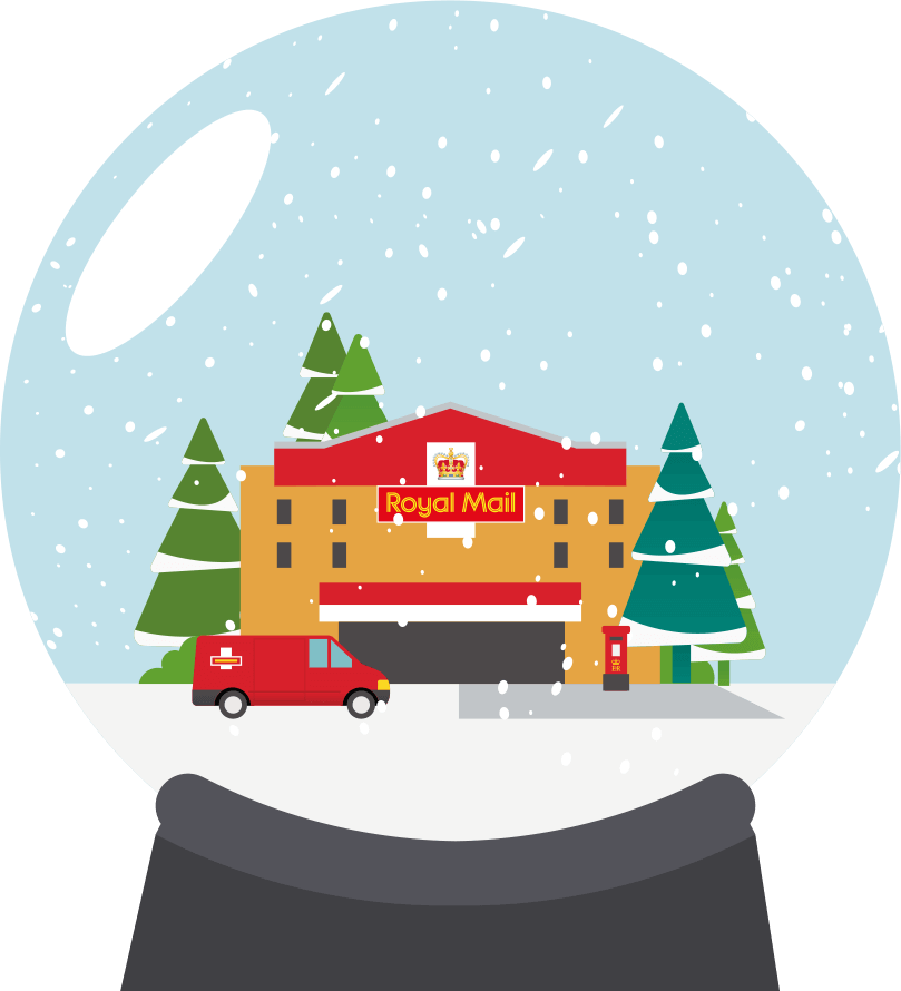 Royal Mail Xmas Post - Royal Mail Christmas Clipart (809x890), Png Download