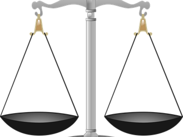 Scales Of Justice Clipart - Transparent Background Balance Scale Clipart - Png Download (640x480), Png Download