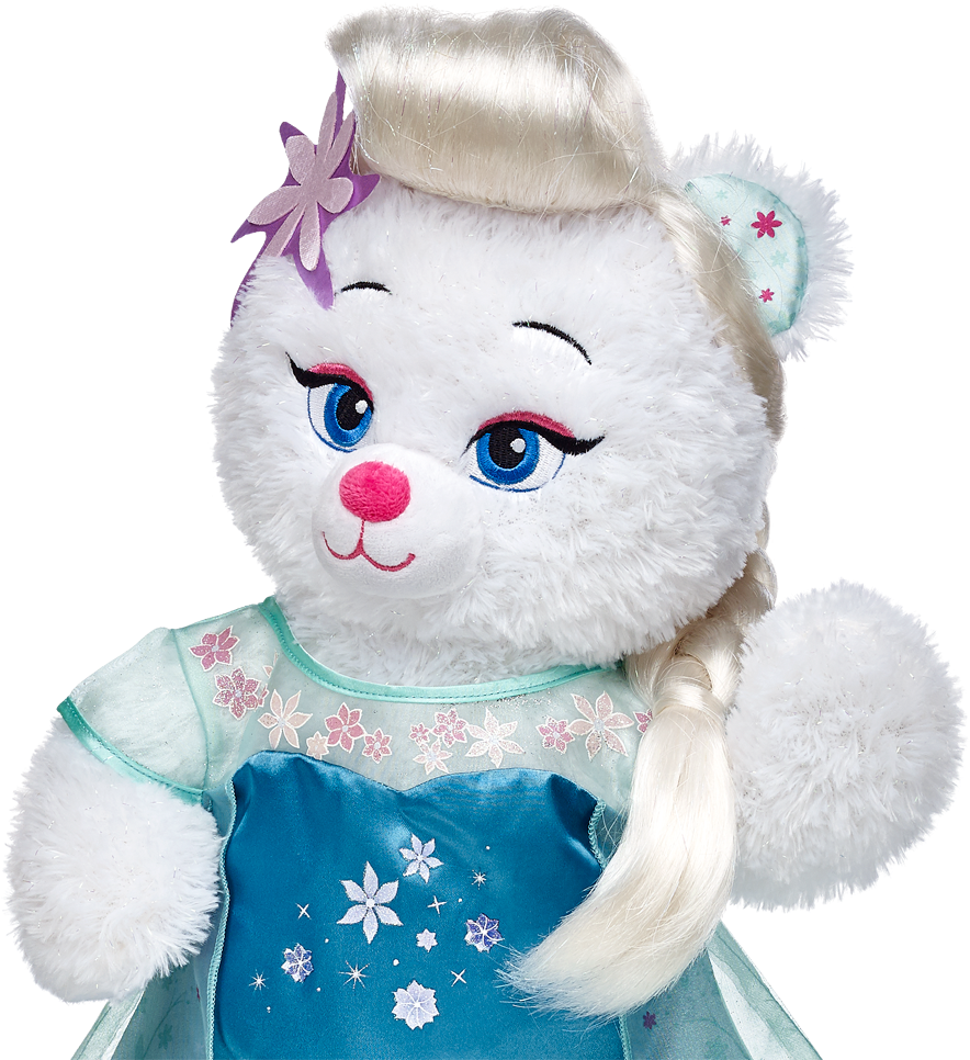 Peluca De Elsa De Frozen Fever - Build A Bear Frozen Fever Clipart (884x966), Png Download