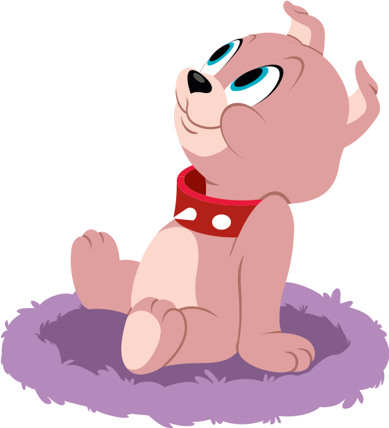 Kodxt7q - Tyke Tom E Jerry Clipart (564x802), Png Download