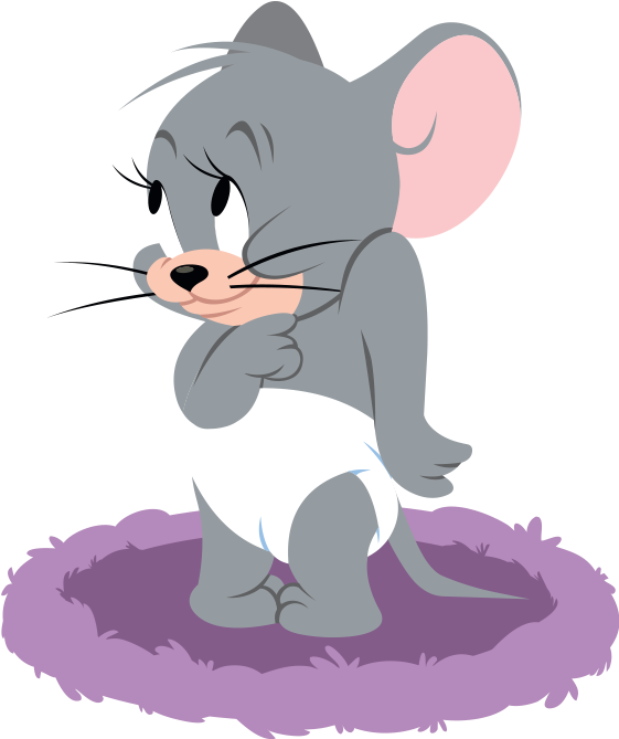Tom And Jerry Clipart Cheese - Cute Nibbles Tom And Jerry - Png Download (564x802), Png Download