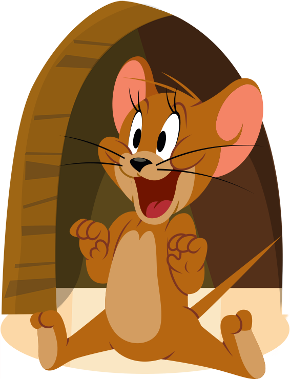 Characterart Tj Jerry - Jerry Topo Clipart (565x803), Png Download