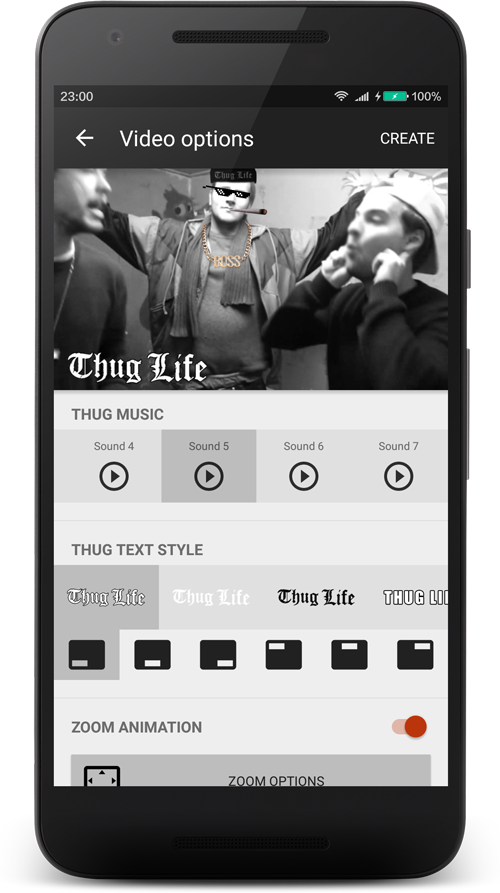 How It Works - Thug Life Video Maker Clipart (500x893), Png Download