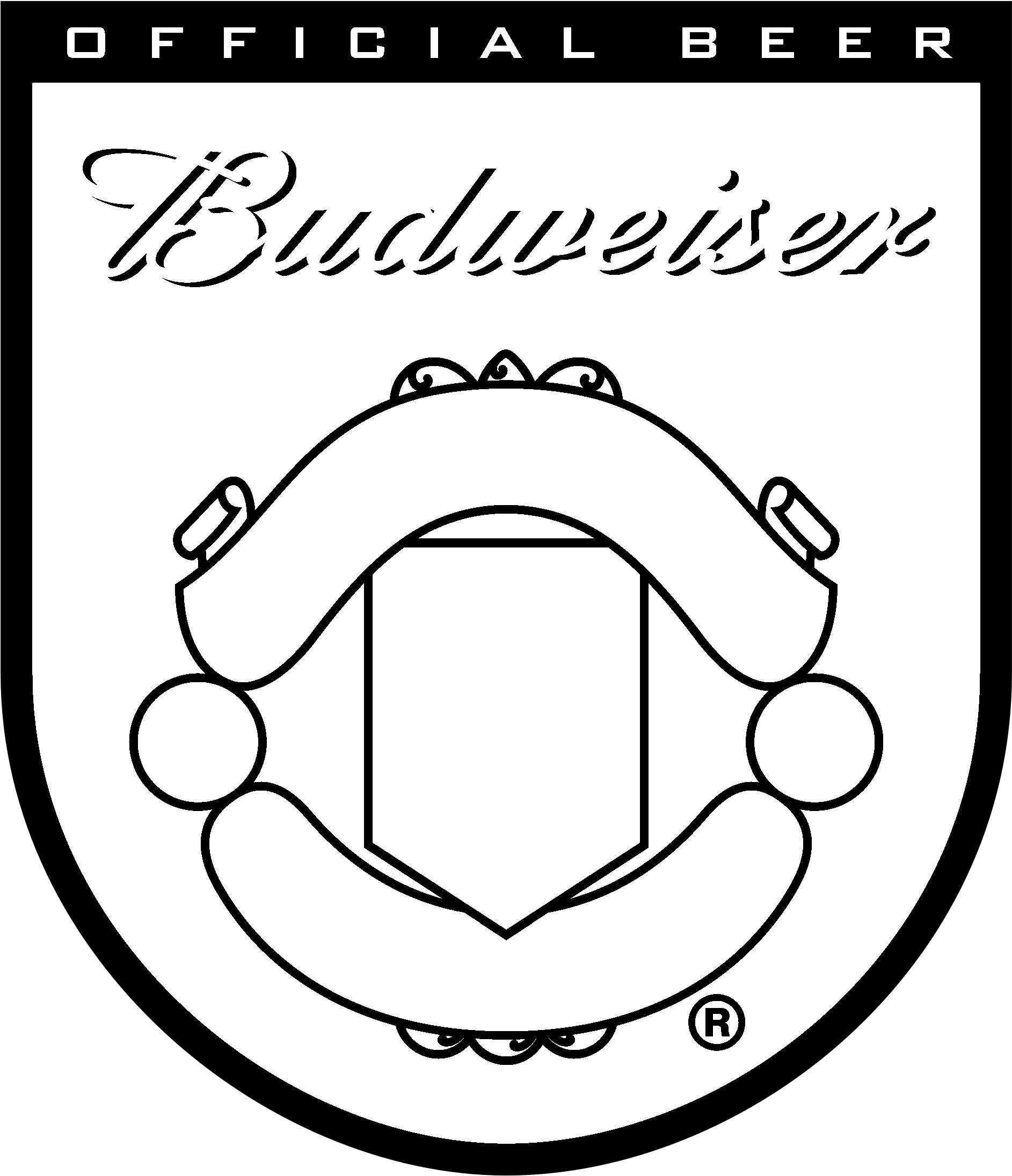 Budweiser Manchester United Logo Black And White - Logo Manchester United A Colorier Clipart (2400x2400), Png Download
