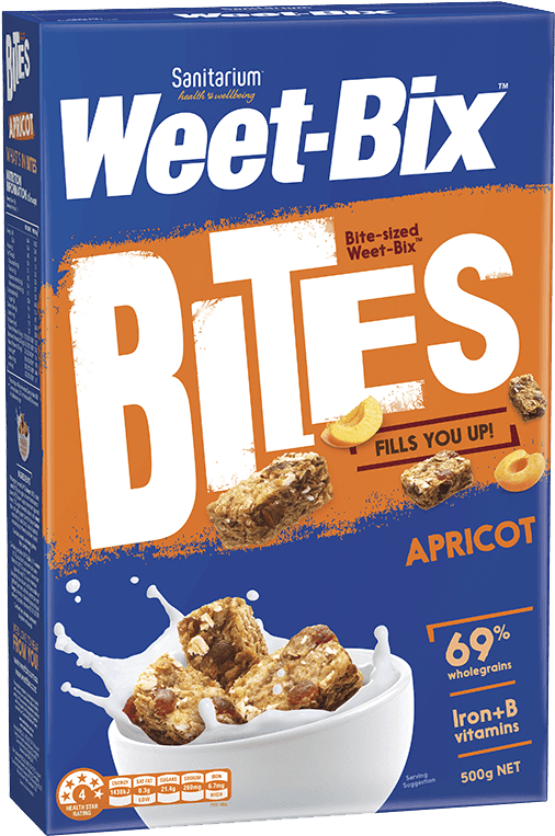 Weet-bix Apricot Bites - Weet Bix Bites Apricot Clipart (1200x1000), Png Download