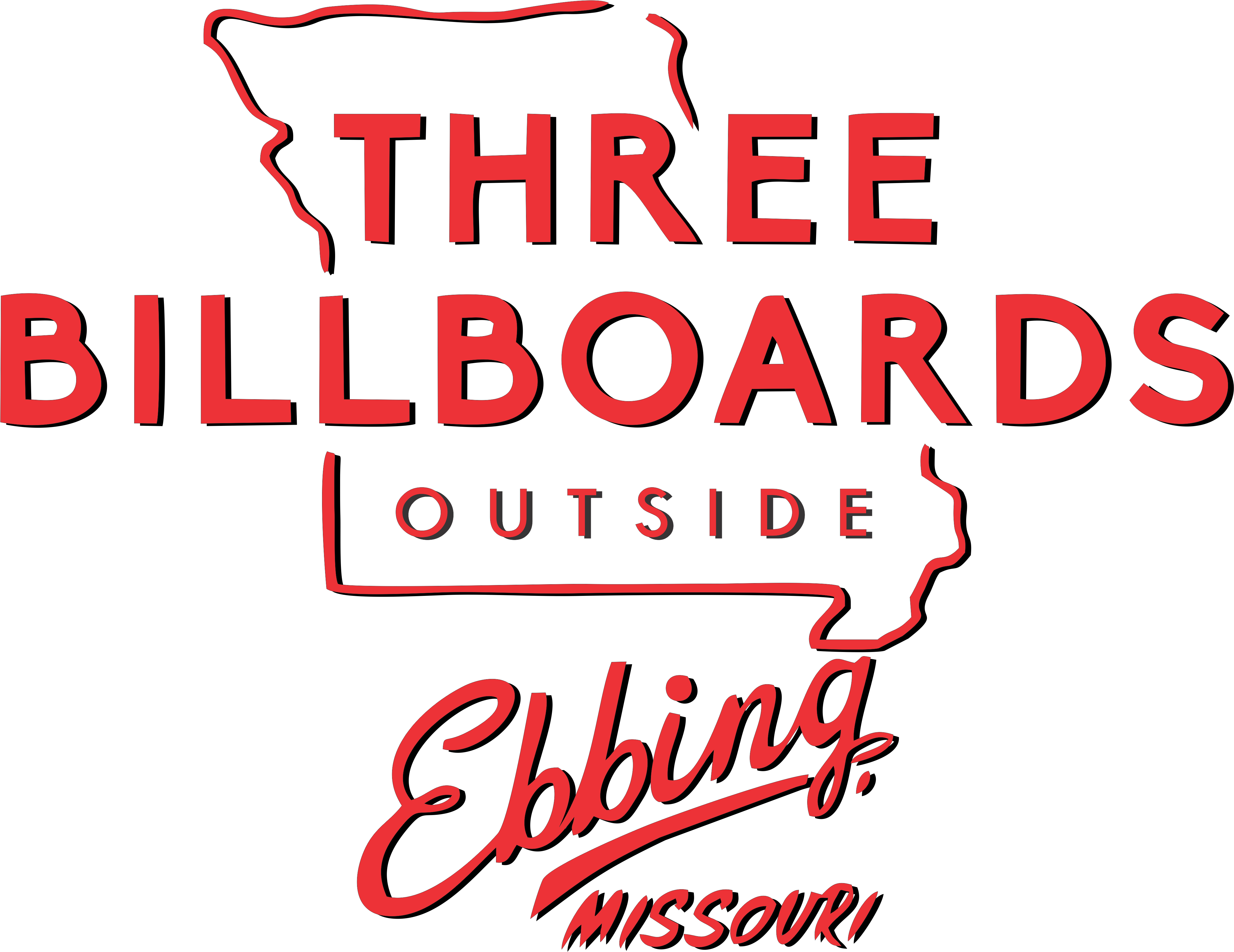 Three Billboards Outside Ebbing, Missouri - Three Billboards Logo Clipart (5092x4080), Png Download