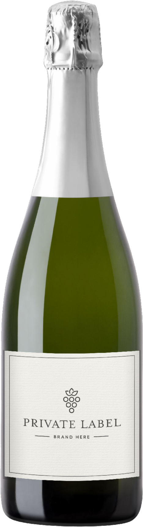 Crafted In The Traditional French “méthode Champenoise” - Glass Bottle Clipart (800x1884), Png Download