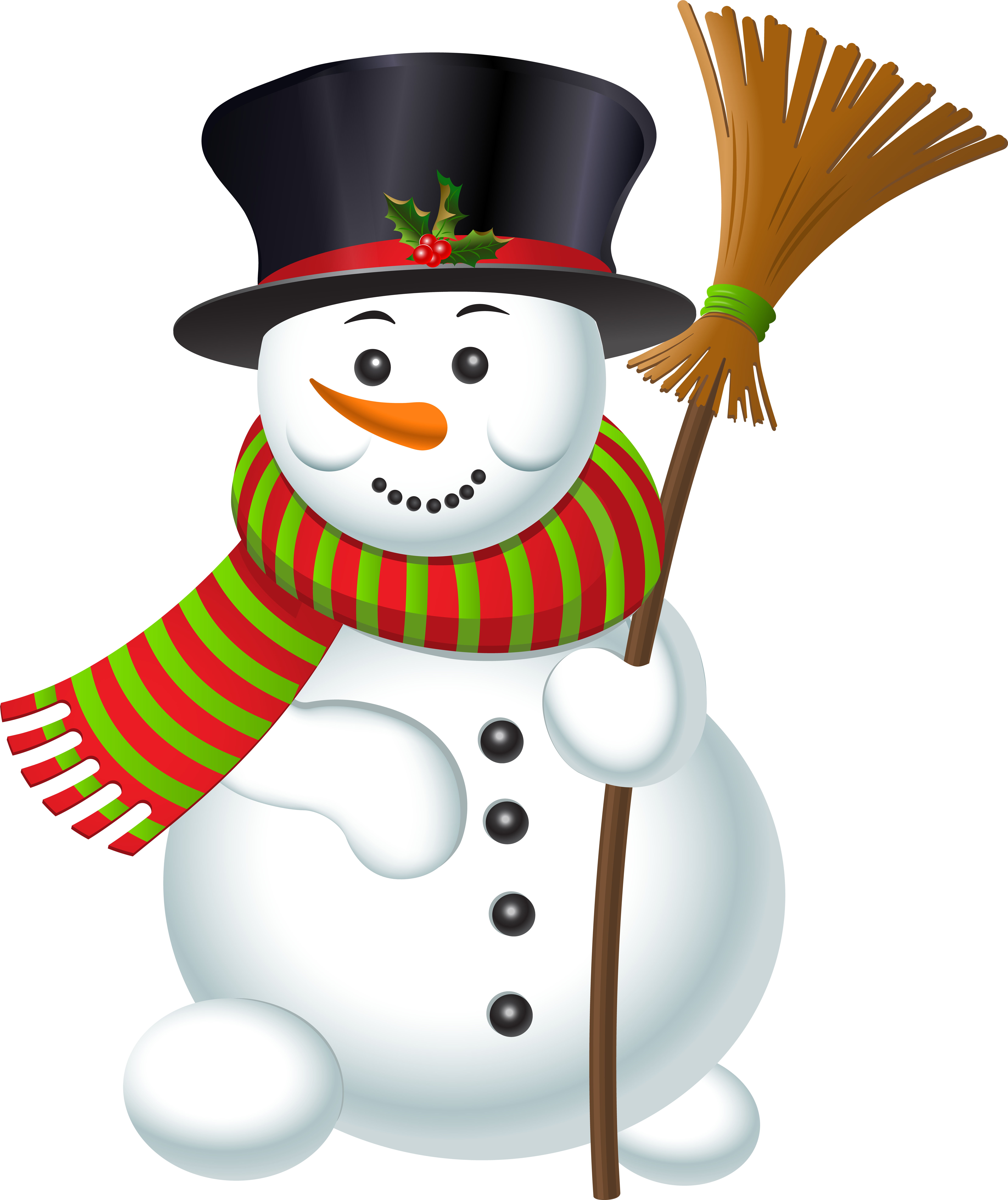 Cute Snowman Png Clipart (6717x8000), Png Download