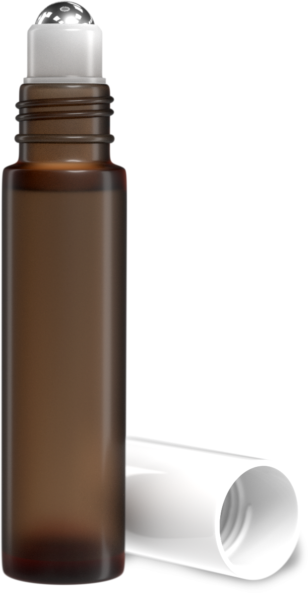 Empty Roll-on Bottle 10ml Clipart (621x1193), Png Download