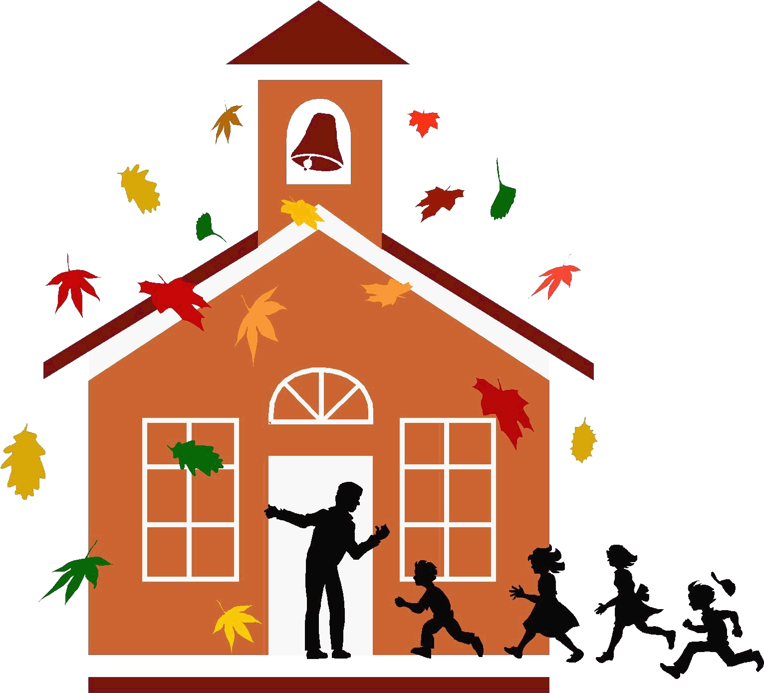 Clip Transparent Stock Free Home Cliparts Download - School House Clip Art - Png Download (1540x1389), Png Download