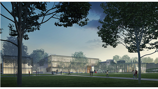 Designs Shared For East End Of Danforth Campus - Campus Clipart (795x450), Png Download