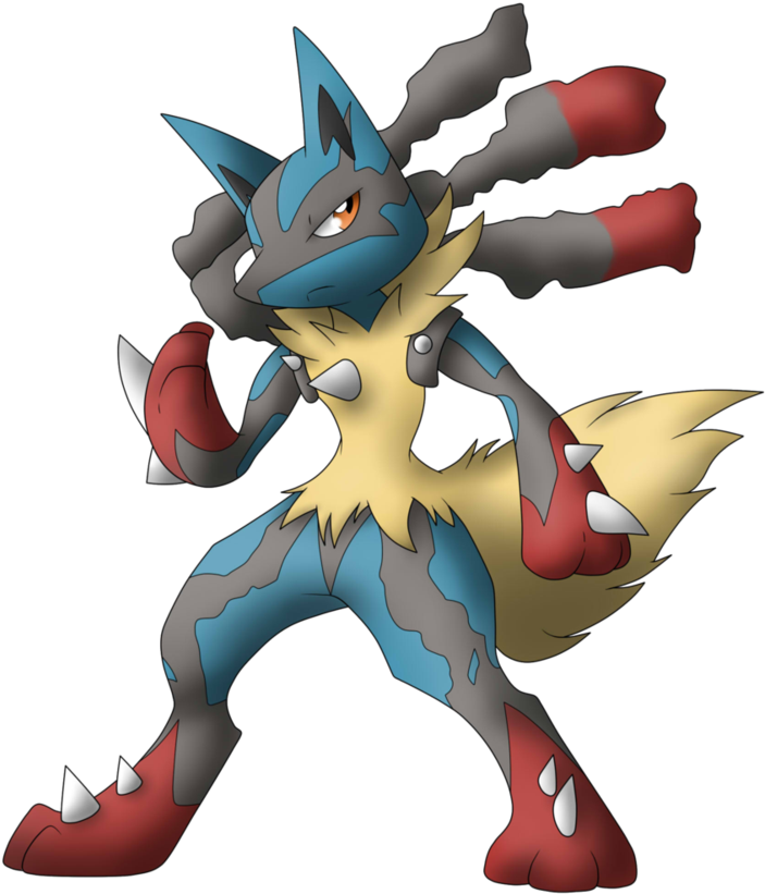 Mega Lucario By Ar-ameth Clipart (703x821), Png Download