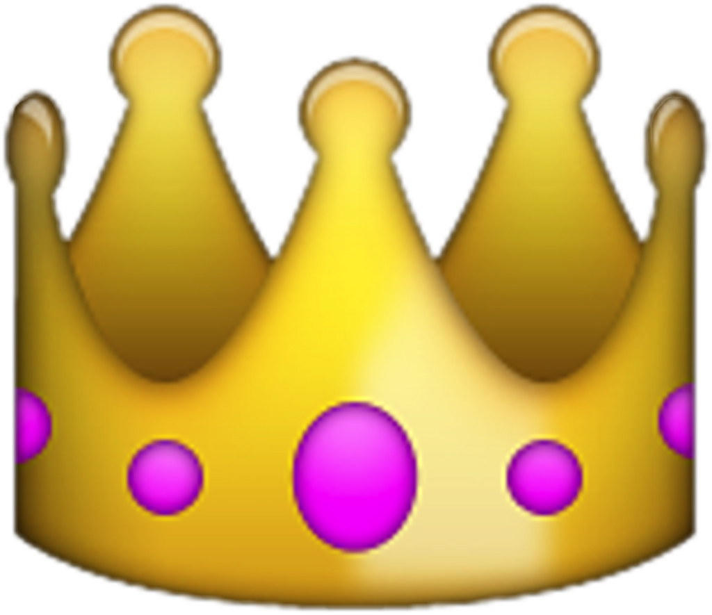 Crown Emoji King Freesticker Followme Freetoedit - Png Corona Emoji Clipart (1024x885), Png Download