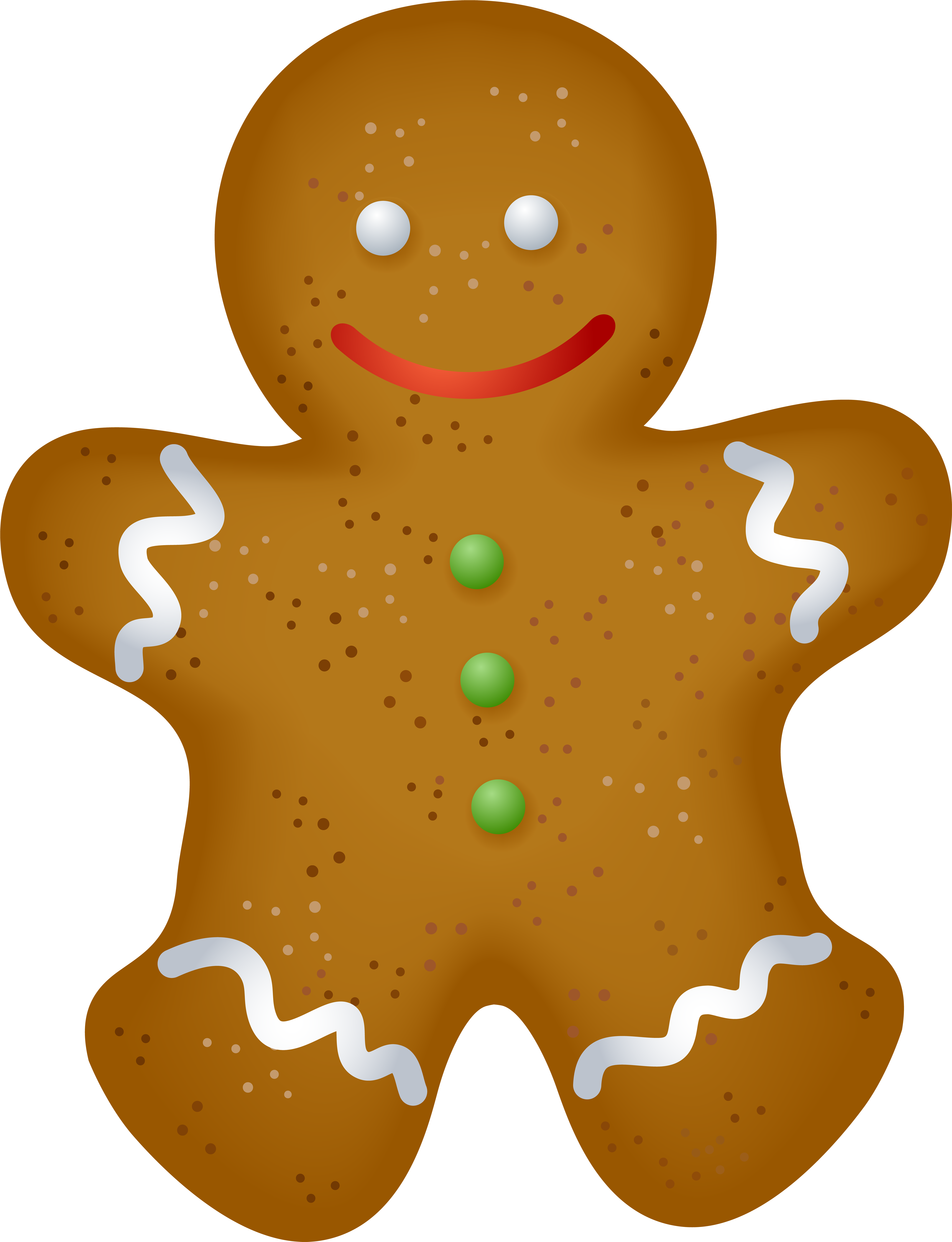 Christmas Gingerbread Clipart At Getdrawings - Png Download (6142x8000), Png Download