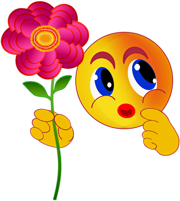 Emoji And Flower Emojis, Funny Images, Feelings, Flowers, Emoticones Con Flores Clipart