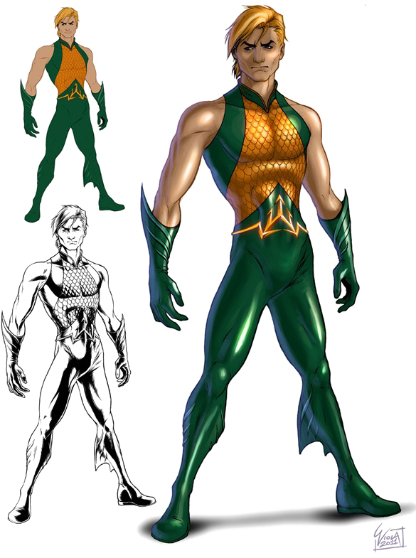 Aquaman Png Transparent Image - Aquaman Young Clipart (600x800), Png Download