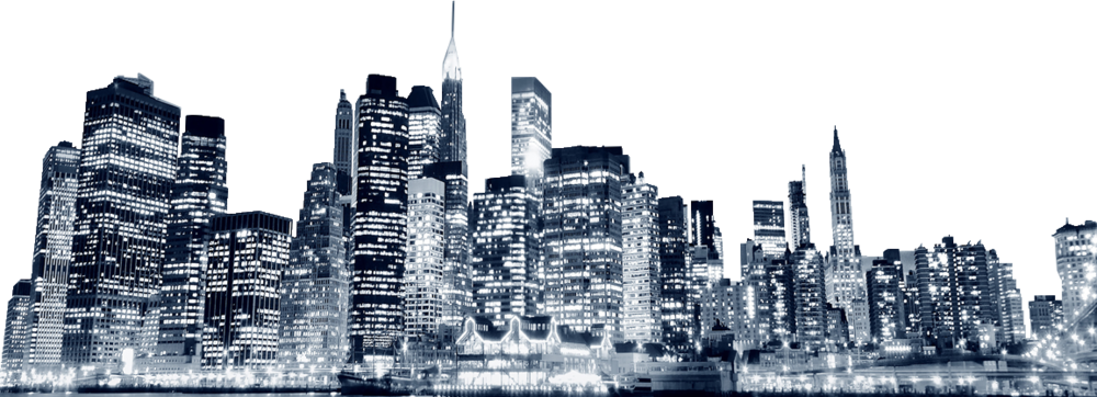 New York Skyline Png - New York City Psd Clipart (1000x362), Png Download