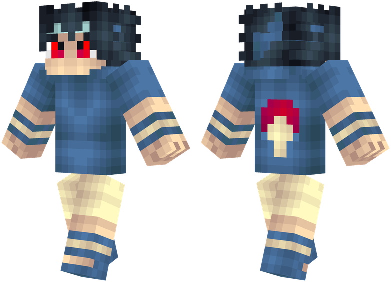 Sasuke - Uchiha Clan Minecraft Skin Clipart (804x576), Png Download