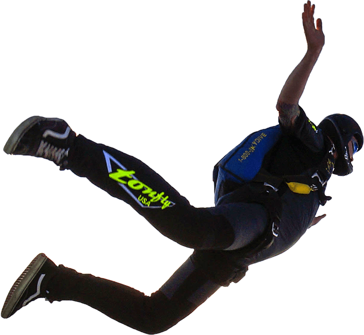 Skydiving Png - People Sky Diving Png Clipart (750x692), Png Download