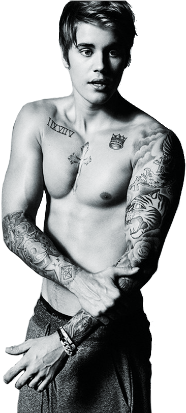 Justin Bieber Png Shirtless - Men's Health Justin Bieber Clipart (634x810), Png Download