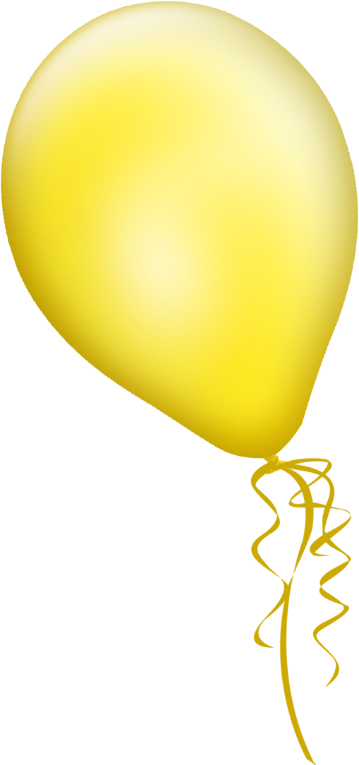 Jpg Library Stock Balloons Psd Template Graphicsfuel - Yellow Balloon Black Background Clipart (509x1084), Png Download